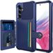 Selected by GSMpunt.nl Samsung Portemonnee Hoesje Geschikt voor Samsung Galaxy A54 - Back Cover met Pasjeshouder - Telefoonhoesje voor Pinpas - Kaarthouder op Achterkant - Case met Magneet voor Auto Houder Donkerblauw