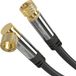 KabelDirekt 1021 coax-kabel 5 m F-type Zwart