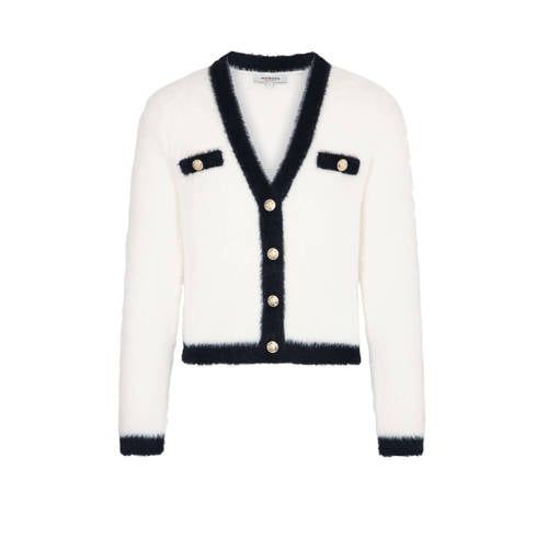 Morgan vest wit/zwart