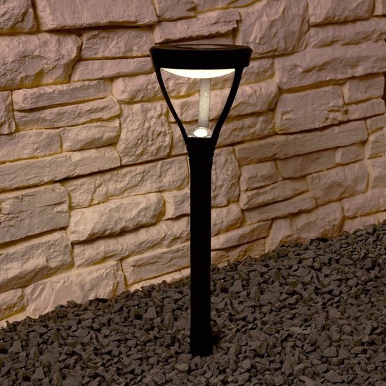 Shada Tuin LED Solar Buitenverlichting met Grondpin 45cm hoog