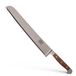 GÜDE Solingen Broodmes Links- en rechtshandig gesmeed, 32 cm, Walnoot, ALPHA WALNOOT, dubbele bolster, Handgemaakt Duitsland