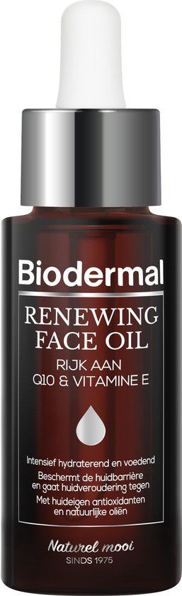Biodermal Renewing Face Oil - Anti-Ageing Face Oil with Q10 - 30ml