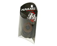 Asafdichtringenset Naraku Asafdichtringenset motor voor Kymco 4T, GY6 50 cc | Olie- en benzinebestendig, OEM NK10203 compatibel met Kymco Super 8 50 4-takt, Peugeot Kisbee 50 4-takt, Kymco Agility 50