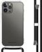 iMoshion Hoesje iPhone 13 Pro Max - Backcover met koord - Transparant - Zwart