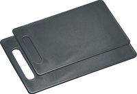 Sans marque Set de planches à découper en plastique - 2x - gris - 15 x 24 cm / 20 x 29 cm