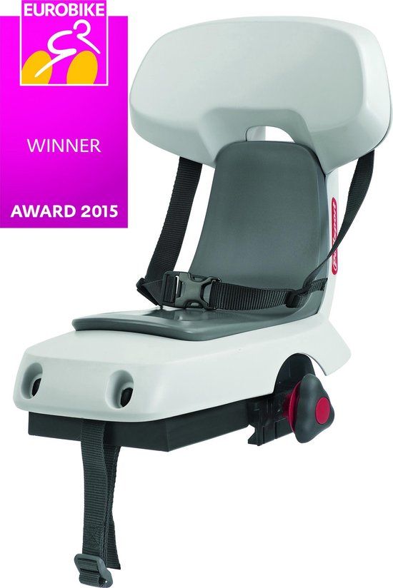 Polisport Guppy Junior CFS Achterzitje - Wit/Grijs