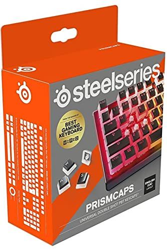 SteelSeries PrismCaps - Pudding-Style Keycaps - Black (UK Layout)