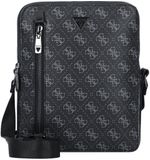 GUESS Schoudertas Torino Double Zip XBody With Vertikal Zip Dark Black Zwart