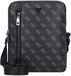 GUESS Schoudertas Torino Double Zip XBody With Vertikal Zip Dark Black Zwart