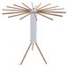 Bois Étagère à linge pliable, 121 x 112 x 112 cm, peu encombrant
