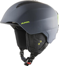 Alpina Grand Ski Helmet, charcoal/neon matt 54-57cm 2020 Ski & Snowboard helmen