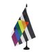 AZ FLAG Tafelvlag Gay Straight Alliance 21x14 cm Plastic Voet