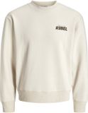JJ REBEL JREBJIM SWEAT CREW NECK SN Heren Sweater Lichtgrijs M