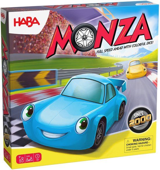 Haba Monza - Vol gas vooruit! - Bordspel - Nederlands - 2-6 spelers - 5+ jaar