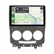 Android 15 Carplay 4+64G autoradio pour Mazda 5 CR19 (2005-2010) avec navigation GPS, Wi-Fi, Bluetooth, DAB+, FM, USB et commande au volant