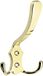 SO-TECH® Garderobehaak LENA 2 haken lang / messing-look