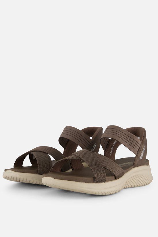 Skechers ULTRA FLEX 3.0 SANDAL - NEVER Dames Sandalen - Bruin