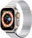 By Qubix - Stainless Steel Loop band - Zilver - Extra strong - Geschikt voor Apple Watch 38mm / 40mm / 41mm / 42mm