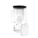 Wessper Waterfilterkan met LED-indicatorr, 2 liter, Glazen Water filter karaf, Compacte waterfilter kan met actief kool filter, 2 Classic filterpatronen, BPA-vrij - Zwart