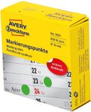 Avery-Zweckform 3851 Etiketten voor markeringspunten Ø 10 mm Groen 800 stuk(s)