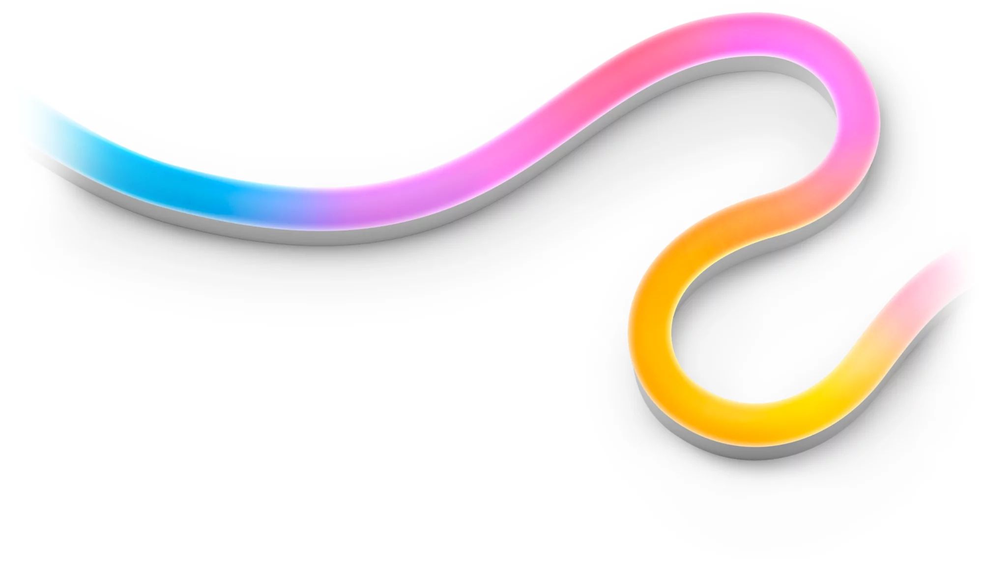 WiZ Neon Flex Strip - 3m Smart LED Strip - RGBIC - Wi-Fi - Dimmable - White