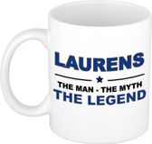 Bellatio Decorations Laurens mok - man myth legend - koffiemok - 300 ml - donkerblauw