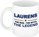 Bellatio Decorations Laurens mok - man myth legend - koffiemok - 300 ml - donkerblauw