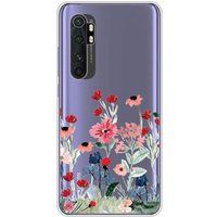 Xiaomi Mi Note 10 Lite Printemps en fleurs bedrukt siliconen hoesje