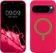 kwmobile telefoonhoesje geschikt voor Google Pixel 10 / Pixel 10 Pro - Hoesje met magneet compatibel met MagSafe - Smartphone case in neon roze