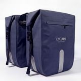 Cycloni FLOW 48L Dubbele Fietstas - 100% Waterdicht Fietszakken - Blauw