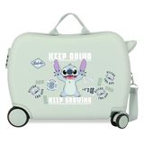 Joumma Disney Stitch Keep Going Kinderkoffer Groen 50x38x20 cm