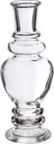 Bougeoir Venice - verre - transparent clair - D5,7 x H15 cm