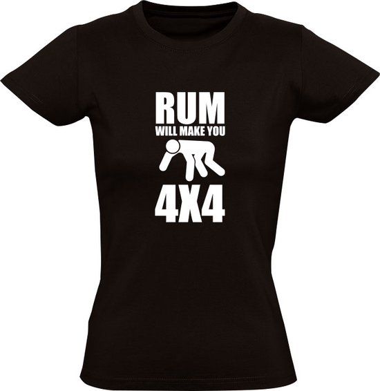 Sol's Rum will make you 4x4 Women's T-shirt - Black - Size M