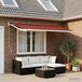 Maison Exclusive - Doek voor zonneschermen, oranje en bruin, 450 x 350 cm, polyester