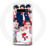 Maniacase Hoesje voor Samsung Galaxy S10 Plus BTS Poster Memebers Kerstcadeau 2023