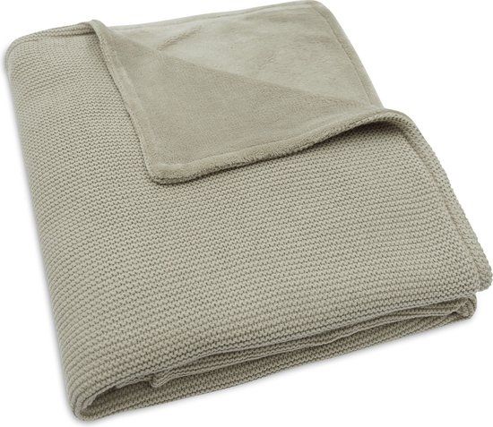 Jollein Basic Knit Baby Blanket - Olive Green - 100x150cm
