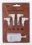 LuVille Kerstdorp Switch Adapter met 4 Plugs - 3 Volt - Metaal - Wit