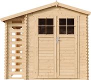 Timbela M386F+M386G - Houten tuinhuis-brandhoutschuurtje - 4,33 m² - 206x272xH224 cm - met vloer