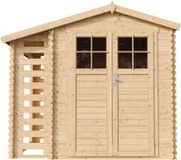 Timbela M386F+M386G - Abri de jardin en bois - remise à bois - 4,33 m² - 206x272xH224 cm - avec plancher