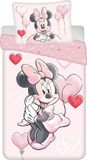 Minnie Jerry Fabrics Minnie Mouse Dekbedovertrek Balloon - 140 x 200 cm - Katoen roze