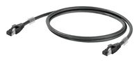 Weidmüller IE-C6FP8LE0080M40M40-E câble réseau Noir 8 m Cat6a S/FTP