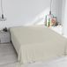 Italian Bed Linen Max Color Bedlaken, eenkleurig, 100% katoen, voor tweepersoonsbed, crèmekleurig, 270 x 300 cm