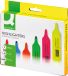 Q-CONNECT markeerstift | pak van 6 stuks in geassorteerde kleuren