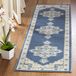 SAFAVIEH Brentwood Collection Marine en Crème Kortpolig Tapijt 80 x 180 cm