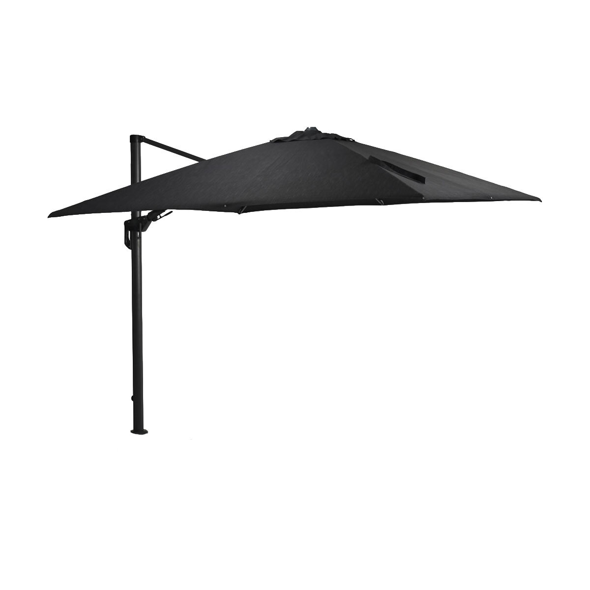 Garden Impressions Zweefparasol Hawaii Deluxe 300x300 - donker grijs - zwart