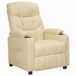 Maison Exclusive fauteuil de relaxation, crème, revêtement en tissu