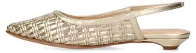 Marc Ellis Décolleté femme, cuir, argent, or, tressé, talon plat