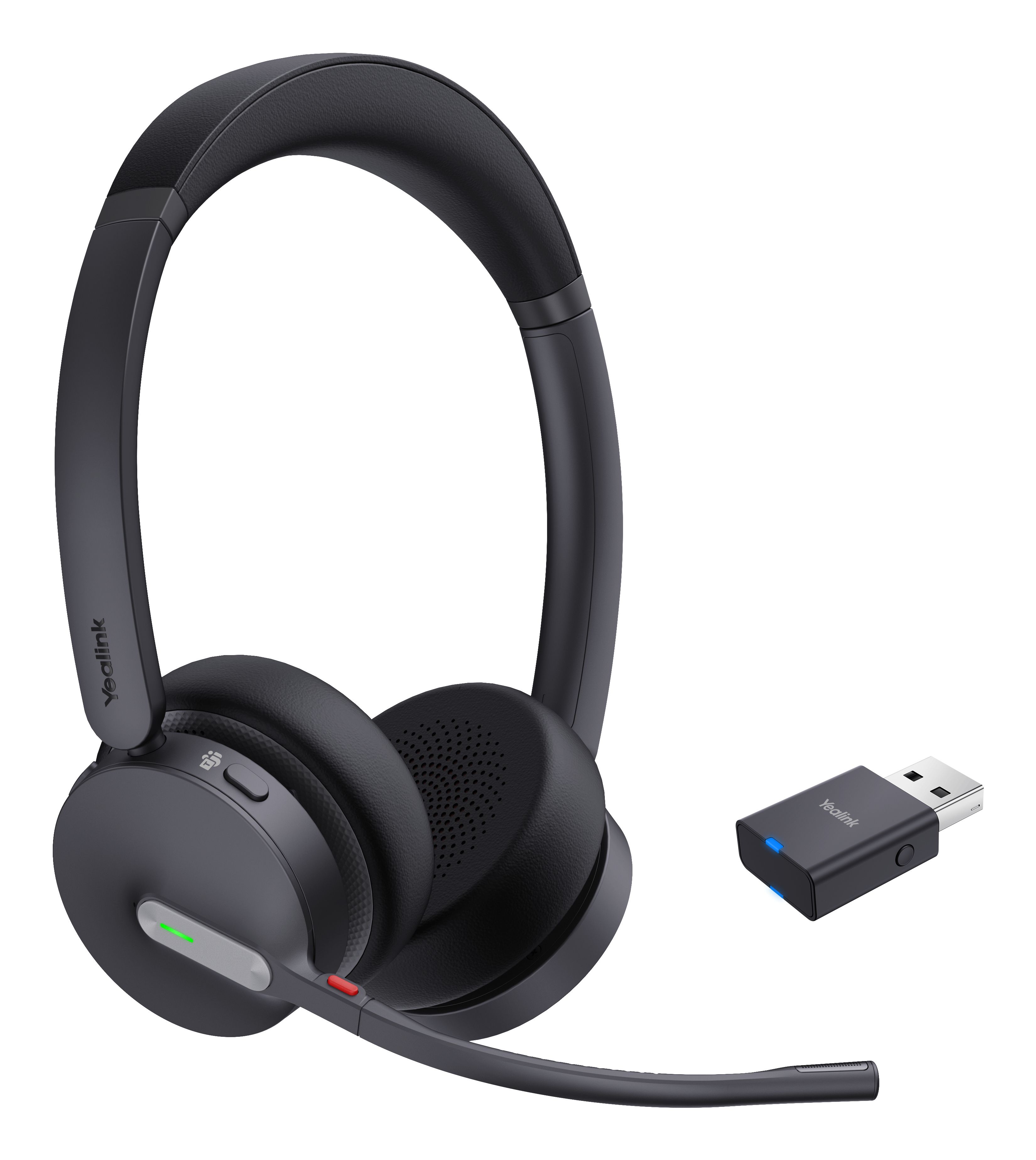 Yealink WH64 Hybrid Dual Teams Headset - Draadloos - Bluetooth - Zwart