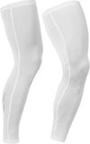 GripGrab UPF 50+ UV Protect Beenstukken Zomer Fiets UV Bescherming Leg Sleeves - Unisex - Wit