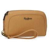 Pepe Jeans Lena handtas, bruin, 20 x 11 x 4 cm, kunstleer